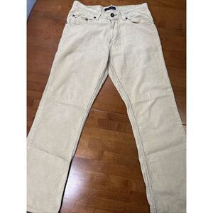 Tommy Hilfiger Corduroy Pants Men's Size 31/30 Tan Straight Leg